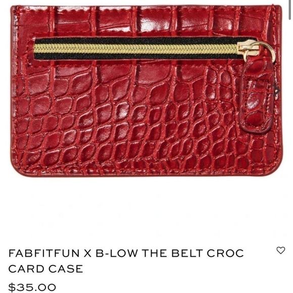 B-Low the Belt Handbags - 3/$20 - B-Low The Belt x FabFitFun Croc Card Case